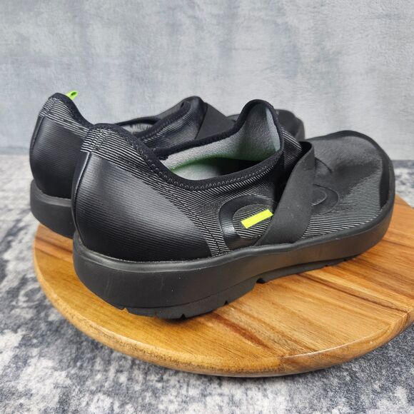 OOFOS OOmg Fibre Low Mens Size 11 Black Casual Walking Slip On Recovery Shoes main image 2